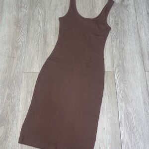 Ambiance Chocolate Brown Midi Dress